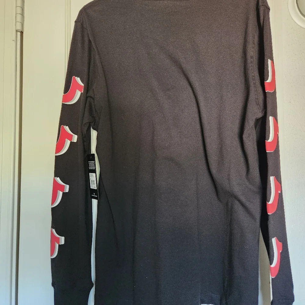 True Religion Black Long Sleeve Tee